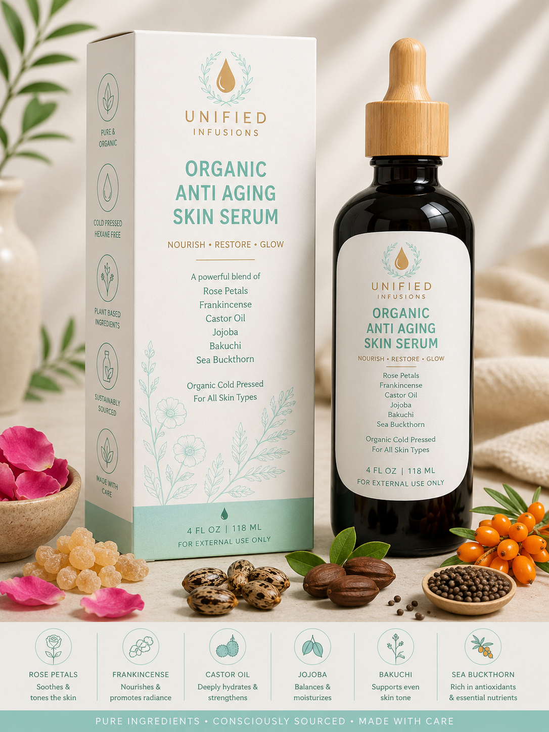 Castor Oil Infused Anti-Aging Serum